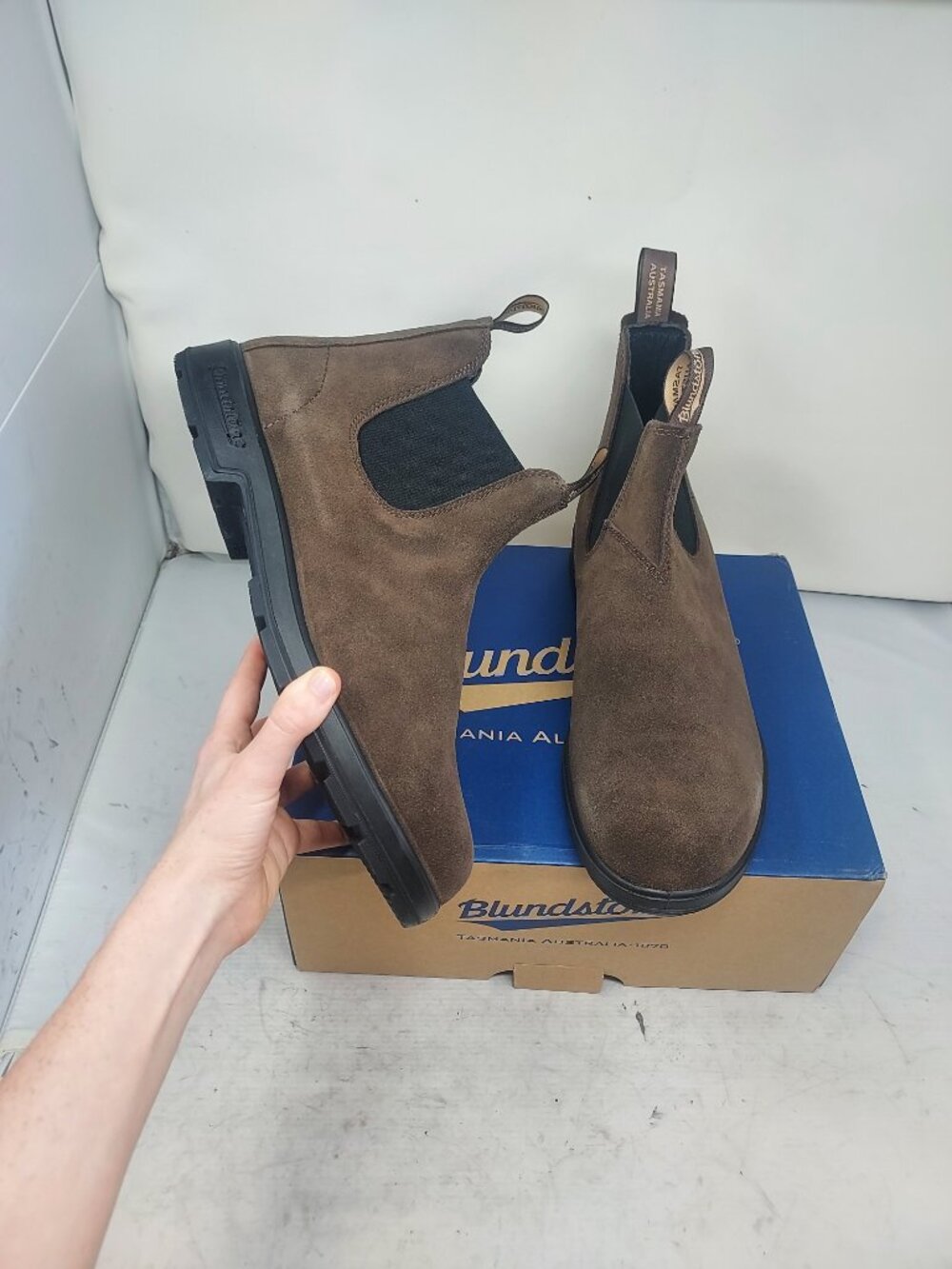 Blundstone MENS Brown Suede Chelsea Boot